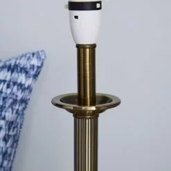 Dunelm Fluted Candlestick Antique Brass Table Lamp Base -all lighting Sales Store 1000001182 alt03