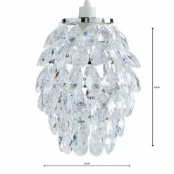 Dunelm Pineapple Jewel Easy Fit Pendant -all lighting Sales Store 1000002714 alt04