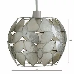 Butterfly Capiz Easy Fit Pendant 9 Butterfly Capiz Easy Fit Pendant -all lighting Sales Store 1000018784 alt04