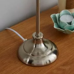 Dunelm Metal Ball Nickel Table Lamp -all lighting Sales Store 1000023797 alt02