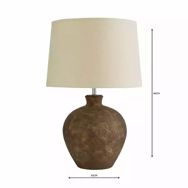 Dunelm Santiago Large Washed Urn Table Lamp 7 Dunelm Santiago Large Washed Urn Table Lamp - Image 5