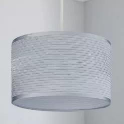 Dunelm Ripple Lamp Shade 24cm Silver 7 Dunelm Ripple Lamp Shade 24cm Silver -all lighting Sales Store 1000049215 alt01