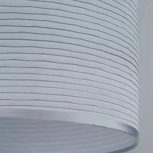 Dunelm Ripple Lamp Shade 24cm Silver 5 Dunelm Ripple Lamp Shade 24cm Silver - Image 3