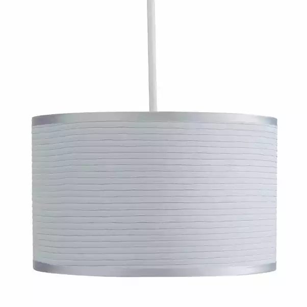 Dunelm Ripple Lamp Shade 24cm Silver 6 Dunelm Ripple Lamp Shade 24cm Silver - Image 4