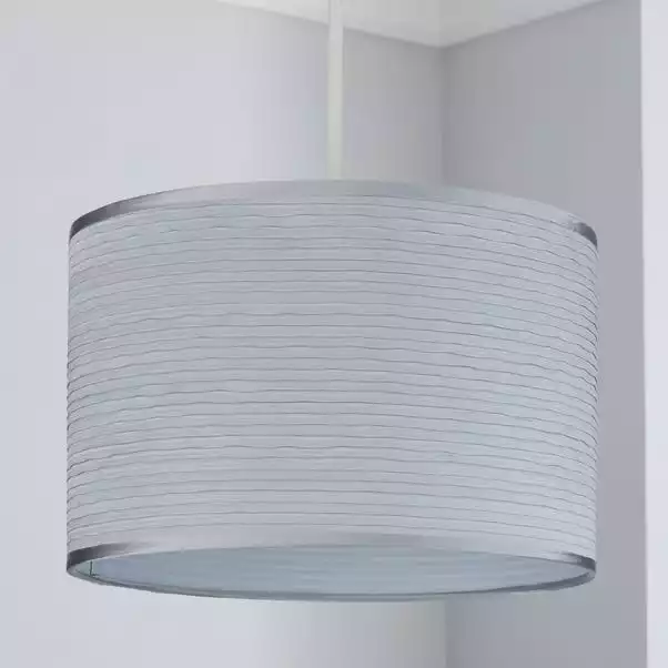 Ripple Lamp Shade 30cm Silver 4 Ripple Lamp Shade 30cm Silver - Image 2