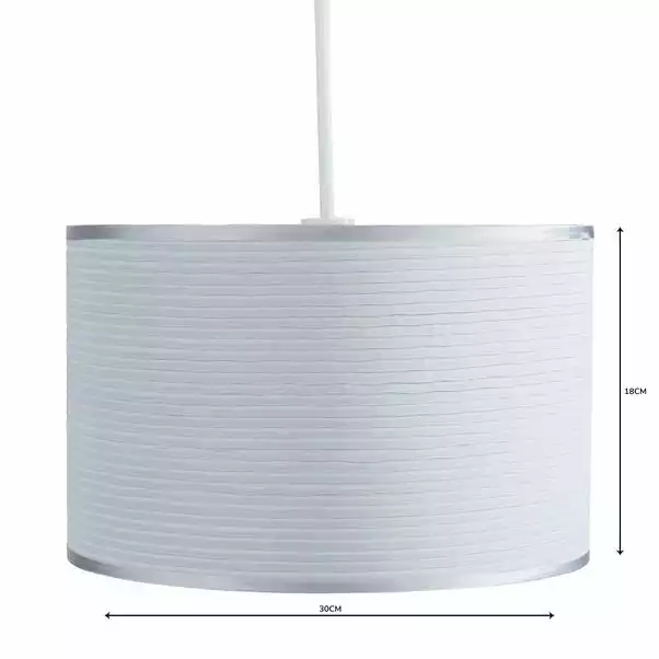 Ripple Lamp Shade 30cm Silver 6 Ripple Lamp Shade 30cm Silver - Image 4