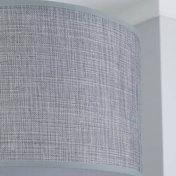 Dunelm Carrie Textured Lamp Shade 30cm Grey 5 Dunelm Carrie Textured Lamp Shade 30cm Grey - Image 3