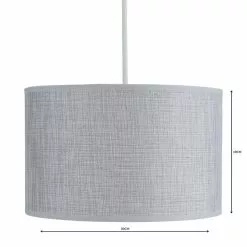 Dunelm Carrie Textured Lamp Shade 30cm Grey 9 Dunelm Carrie Textured Lamp Shade 30cm Grey -all lighting Sales Store 1000056464 alt04