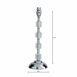 Dunelm Aries Chrome Table Lamp Base 12 Dunelm Aries Chrome Table Lamp Base -all lighting Sales Store 1000062366 alt04