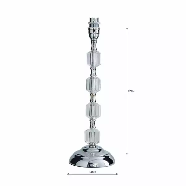 Dunelm Aries Chrome Table Lamp Base 7 Dunelm Aries Chrome Table Lamp Base - Image 5