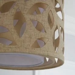 Botanical Leaf Cut Out Lamp Shade 25cm Nat -all lighting Sales Store 1000070526 alt02