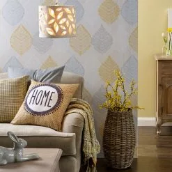 Botanical Leaf Cut Out Lamp Shade 25cm Nat -all lighting Sales Store 1000070526 alt03