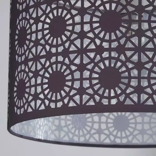 Dunelm Arlo Lamp Shade 30cm Grey 5 Dunelm Arlo Lamp Shade 30cm Grey - Image 3