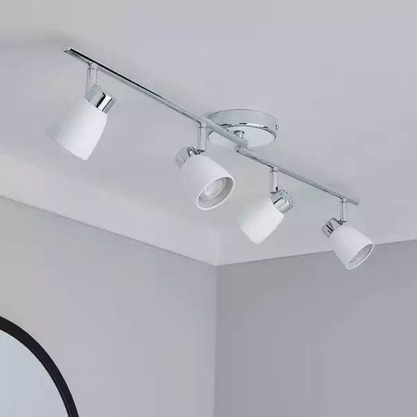 Masterlite Alto 4 Light Matt White Spotlight Bar 4 Masterlite Alto 4 Light Matt White Spotlight Bar - Image 2