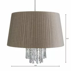 Dunelm Allure Grey Easy Fit Pendant 9 Dunelm Allure Grey Easy Fit Pendant -all lighting Sales Store 1000083991 alt04