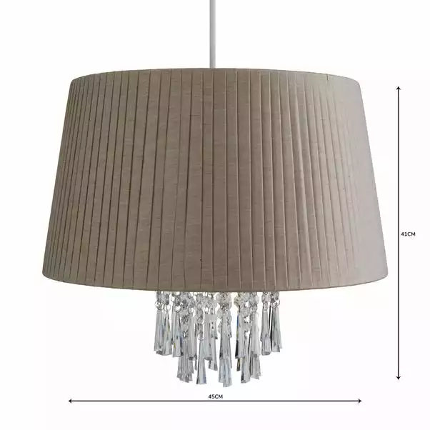 Dunelm Allure Grey Easy Fit Pendant 6 Dunelm Allure Grey Easy Fit Pendant - Image 4