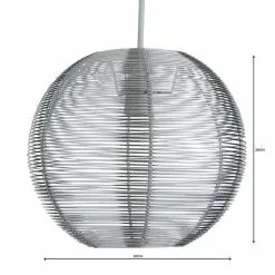 Dunelm Cigar Wire Round Silver Easy Fit Pendant 9 Dunelm Cigar Wire Round Silver Easy Fit Pendant -all lighting Sales Store 1000084002 alt04