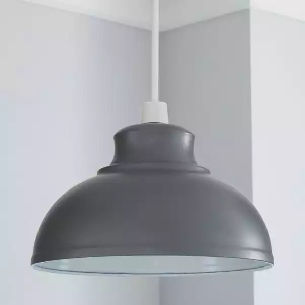 Dunelm Galley Grey Easy Fit Pendant 4 Dunelm Galley Grey Easy Fit Pendant - Image 2