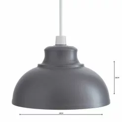Dunelm Galley Grey Easy Fit Pendant 10 Dunelm Galley Grey Easy Fit Pendant -all lighting Sales Store 1000084079 alt04