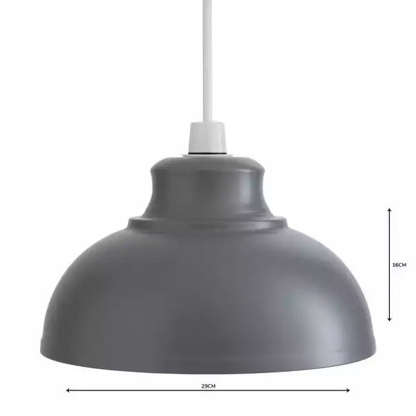 Dunelm Galley Grey Easy Fit Pendant 6 Dunelm Galley Grey Easy Fit Pendant - Image 4