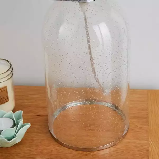 Dunelm Lenny Glass Clear Table Lamp 5 Dunelm Lenny Glass Clear Table Lamp - Image 3