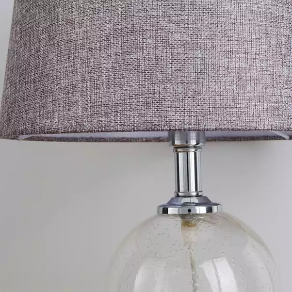 Dunelm Lenny Glass Clear Table Lamp 6 Dunelm Lenny Glass Clear Table Lamp - Image 4
