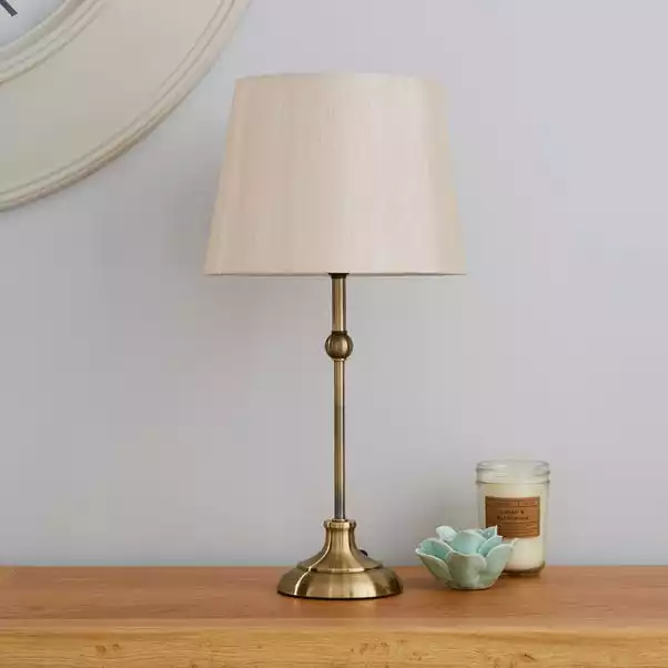 Dunelm Metal Ball Antique Brass Table Lamp 4 Dunelm Metal Ball Antique Brass Table Lamp - Image 2