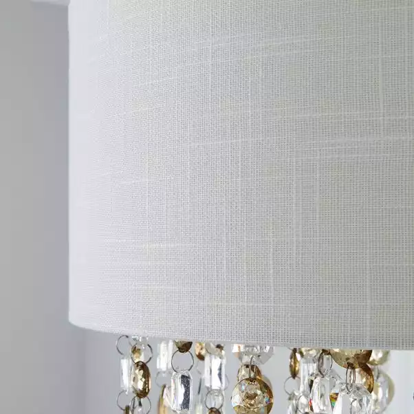 Dunelm Mila Ivory Jewel Shade Easy Fit Pendant 6 Dunelm Mila Ivory Jewel Shade Easy Fit Pendant - Image 4