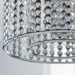 Dunelm Monica Chrome Easy Fit Pendant -all lighting Sales Store 1000084153 alt02