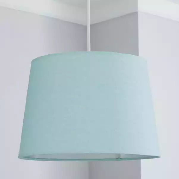 Dunelm Sara Tapered Lamp Shade 30cm Duck Egg 4 Dunelm Sara Tapered Lamp Shade 30cm Duck Egg - Image 2