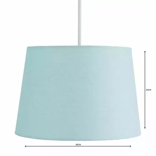 Dunelm Sara Tapered Lamp Shade 30cm Duck Egg 6 Dunelm Sara Tapered Lamp Shade 30cm Duck Egg - Image 4
