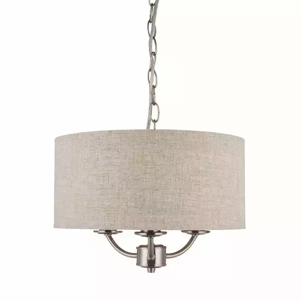 Dunelm Preston 3 Shaded Steel Ceiling Fitting 8 Dunelm Preston 3 Shaded Steel Ceiling Fitting - Image 6