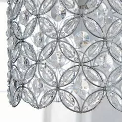 Dunelm Arden Floral Chrome Easy Fit Pendant 10 Dunelm Arden Floral Chrome Easy Fit Pendant -all lighting Sales Store 1000093327 alt02