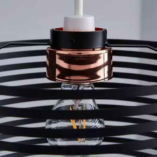 Dunelm Kiel Black Easy Fit Pendant 5 Dunelm Kiel Black Easy Fit Pendant - Image 3