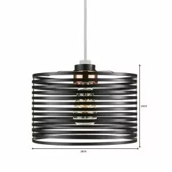 Dunelm Kiel Black Easy Fit Pendant 11 Dunelm Kiel Black Easy Fit Pendant -all lighting Sales Store 1000093328 alt06