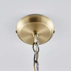 Dunelm Kalix 2 Light Mesh Black Gold Ceiling Fitting -all lighting Sales Store 1000111870 alt04