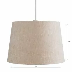 Dunelm Mons Chenille Lamp Shade 31cm Natural 9 Dunelm Mons Chenille Lamp Shade 31cm Natural -all lighting Sales Store 1000111984 alt04