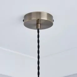 Dunelm Rio Voyager 1 Light Pendant Ribbed Glass Ceiling Fitting -all lighting Sales Store 1000112039 alt03