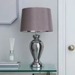 Dunelm Sinton Urn Chrome Table Lamp -all lighting Sales Store 1000112086 alt01