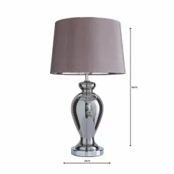 Dunelm Sinton Urn Chrome Table Lamp -all lighting Sales Store 1000112086 alt04