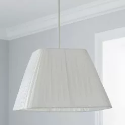 Dunelm Square Pleat Lamp Shade 30cm Ivory 7 Dunelm Square Pleat Lamp Shade 30cm Ivory -all lighting Sales Store 1000112099 alt01