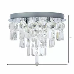 Dunelm Bel Air 3 Light Glass Bathroom Flush Ceiling Fitting 13 Dunelm Bel Air 3 Light Glass Bathroom Flush Ceiling Fitting -all lighting Sales Store 1000119702 alt06