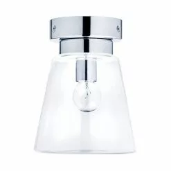 Dunelm Delavin 1 Light Pendant Glass Flush Bathroom Ceiling Fitting -all lighting Sales Store 1000119706 alt05