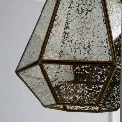 Dunelm Bemus Mercury Glass Easy Fit Pendant -all lighting Sales Store 1000119709 alt02