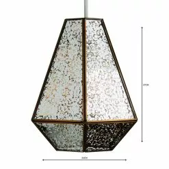 Dunelm Bemus Mercury Glass Easy Fit Pendant -all lighting Sales Store 1000119709 alt04