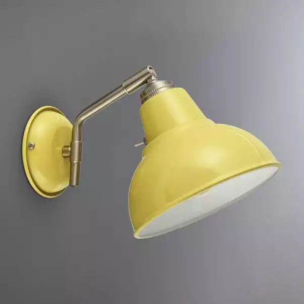 Dunelm Bradwell Ochre Wall Light 4 Dunelm Bradwell Ochre Wall Light - Image 2