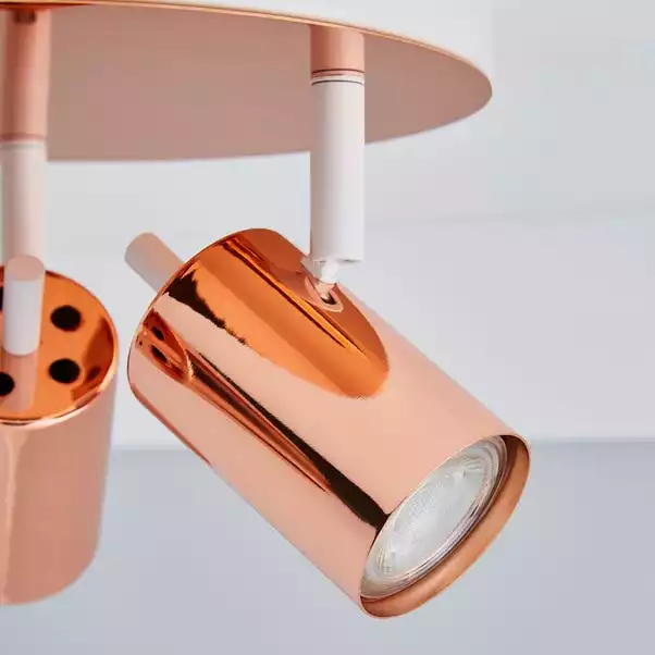 Dunelm Carter 3 Light Copper Spotlight 5 Dunelm Carter 3 Light Copper Spotlight - Image 3