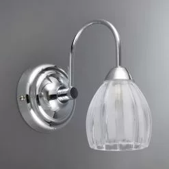 Dunelm Julius Ribbed Glass Bathroom Wall Light 6 Dunelm Julius Ribbed Glass Bathroom Wall Light -all lighting Sales Store 1000119716 alt01