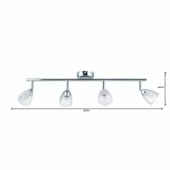 Dunelm Balston 4 Light Glass Spotlight Bar 13 Dunelm Balston 4 Light Glass Spotlight Bar -all lighting Sales Store 1000119784 alt06