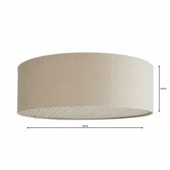 Kirsty Shade Taupe Flush Ceiling Fitting 9 Kirsty Shade Taupe Flush Ceiling Fitting -all lighting Sales Store 1000119785 alt04